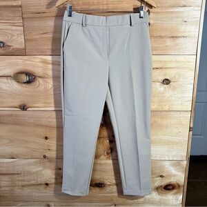 JL ATELIER Cropped Pull-on Tan Dressy Ankle Trousers Classy Luxury Professional